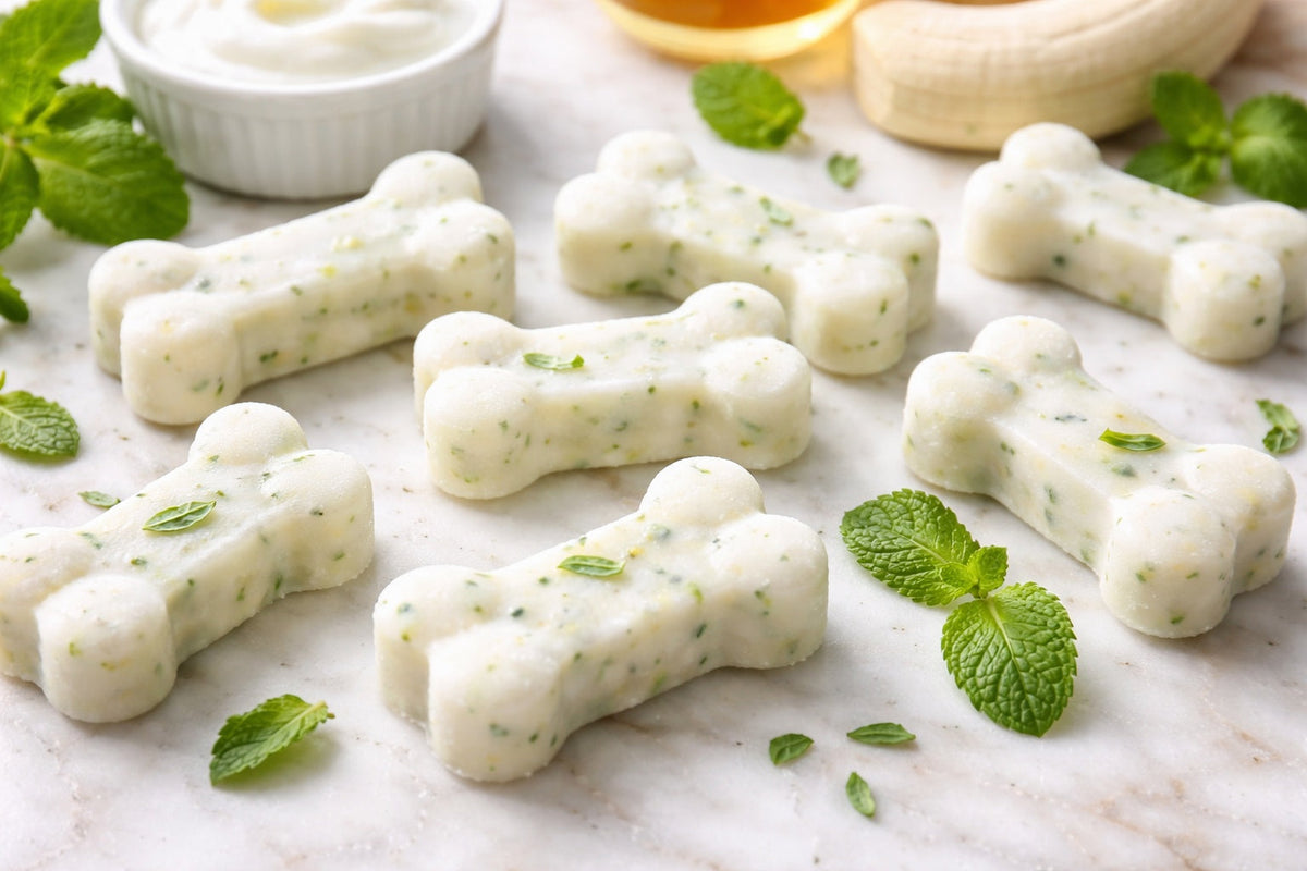 Frozen Yogurt And Mint Dog Treats