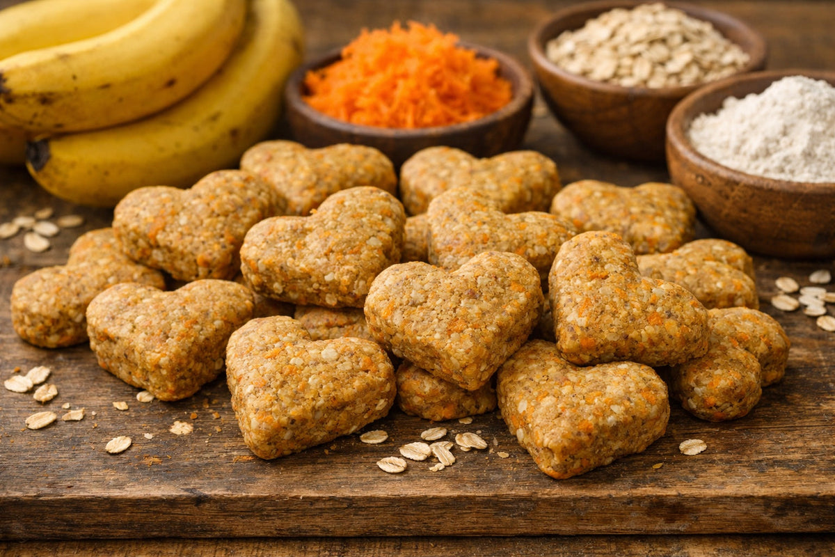 Banana And Carrot Dog Treats