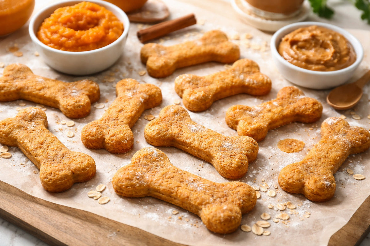 Crunchy Pumpkin Dog Treats