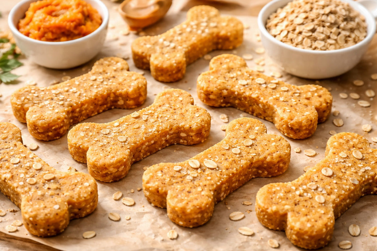 No Bake Pumpkin Dog Treats