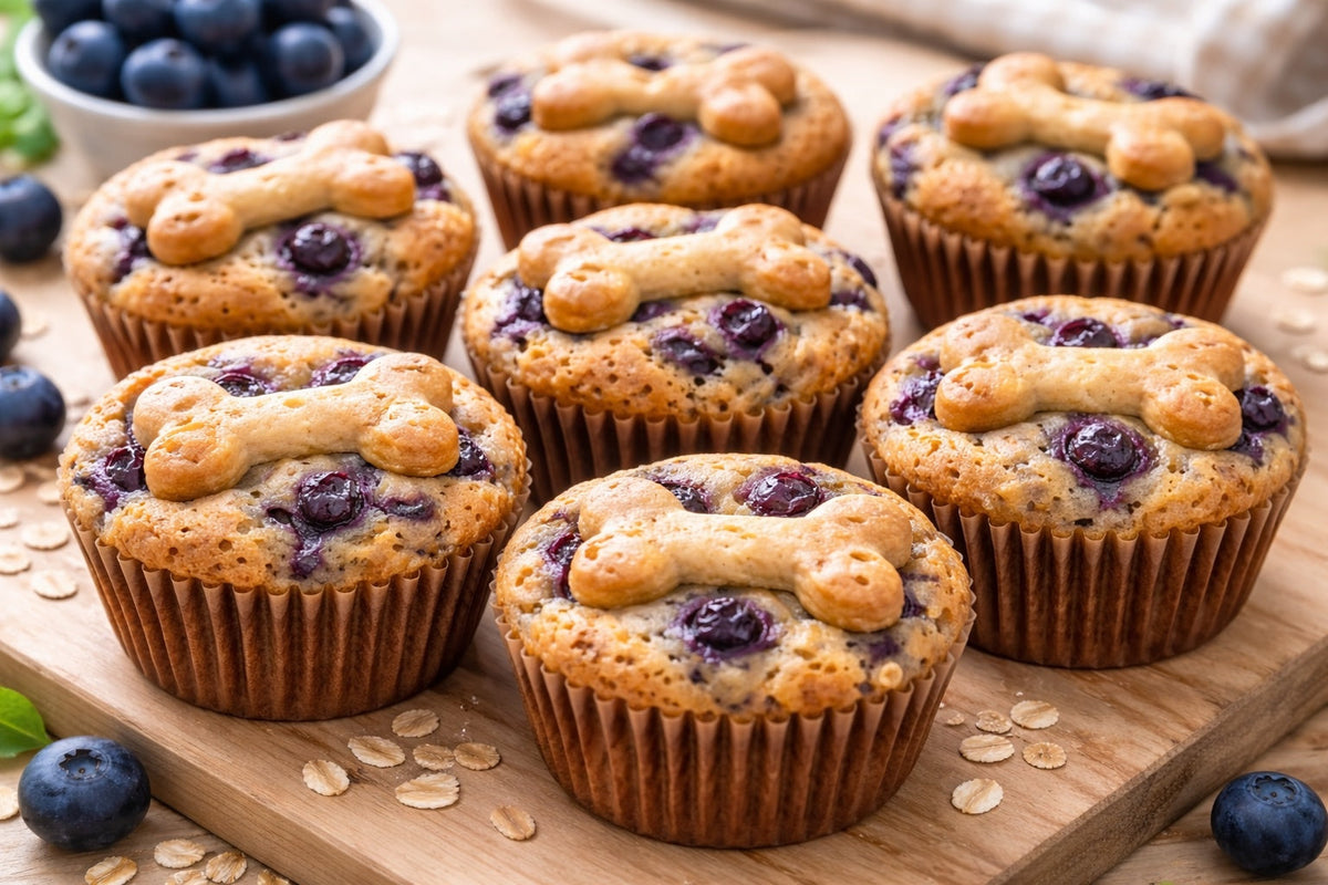Blueberry Muffin Dog Treats