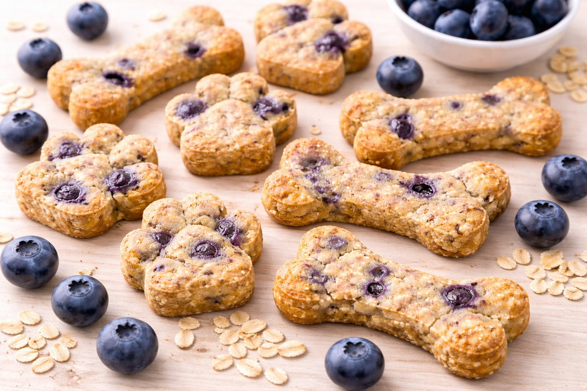 Healthy Blueberry Dog Treats
