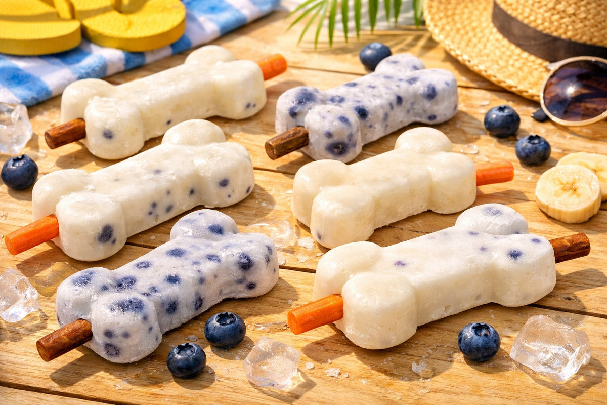 Greek Yogurt Dog Popsicles