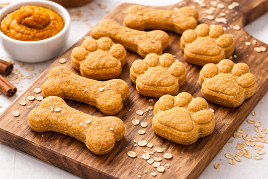 Pumpkin Dog Treats With Oat Flour