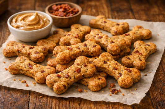 Peanut Butter And Bacon Dog Treats