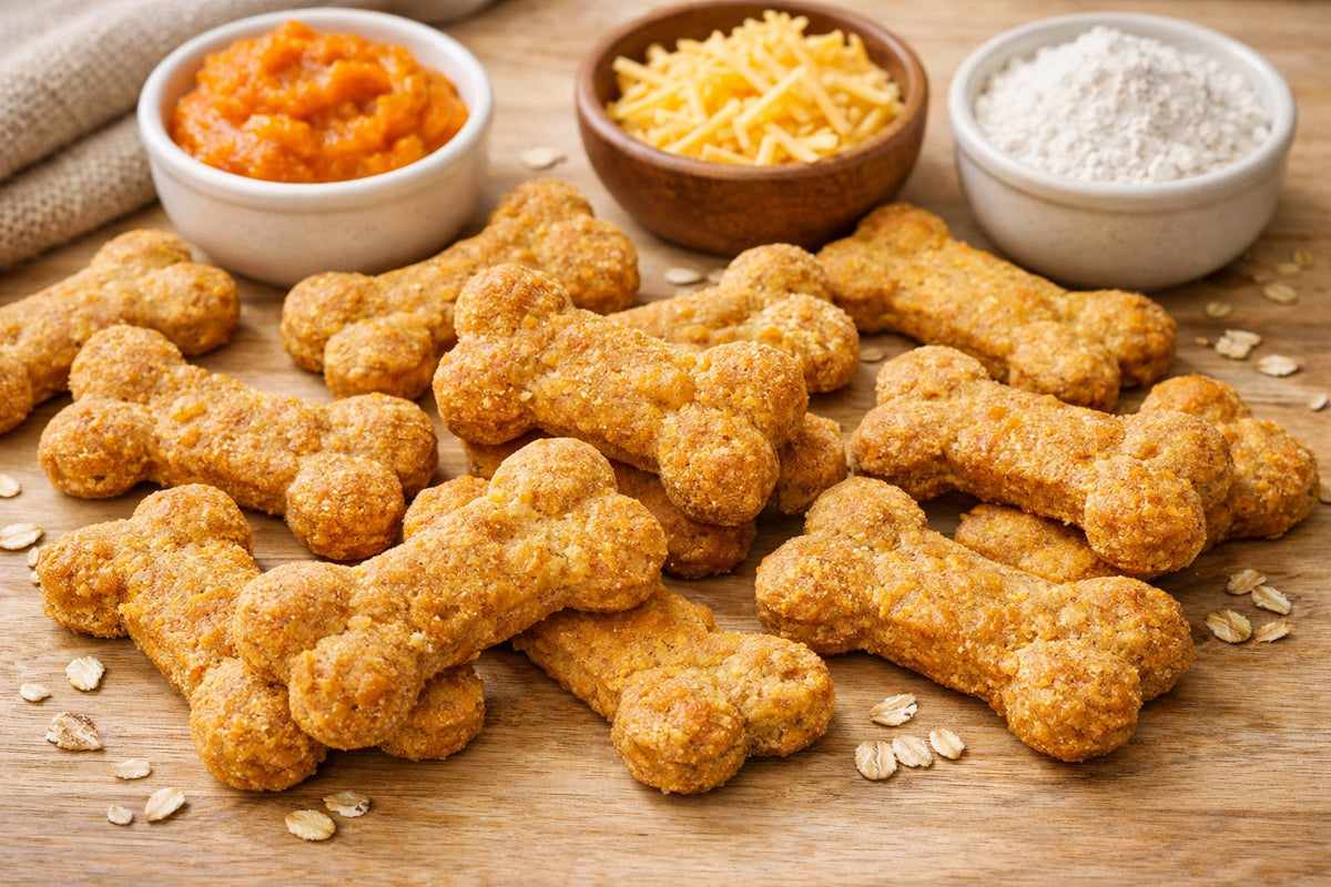 Pumpkin Cheese Dog Treats