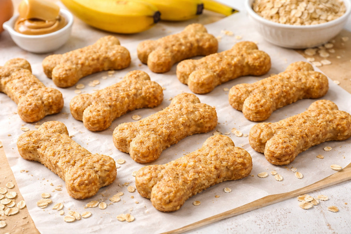 Homemade Dog Treat With Banana