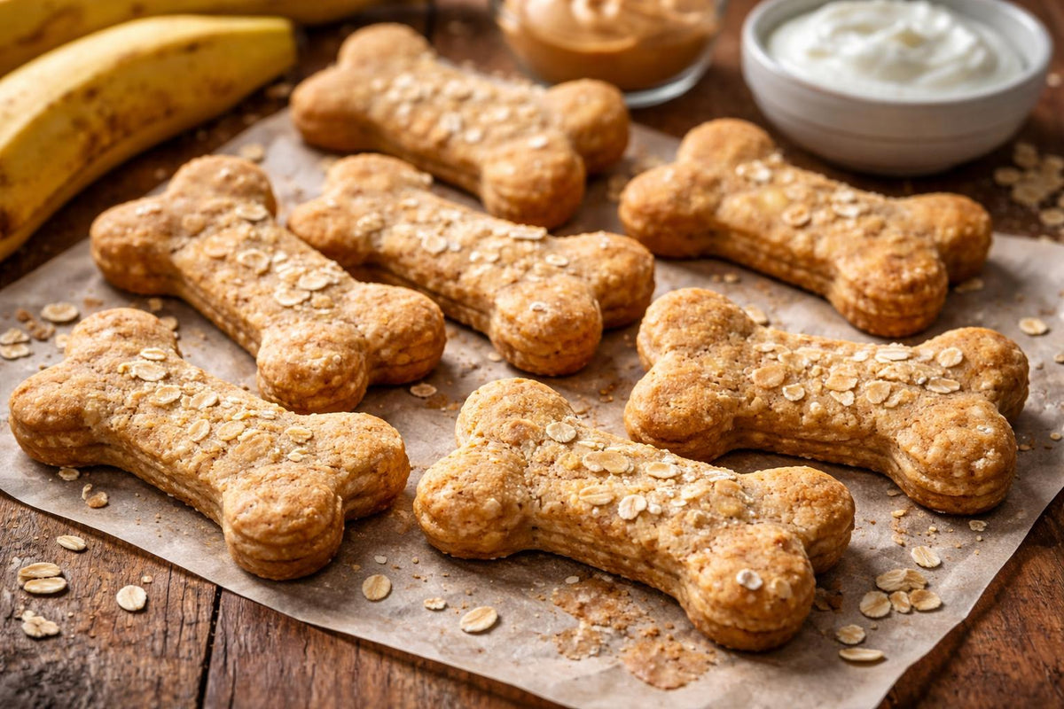 Banana And Greek Yogurt Dog Treats