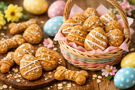 Homemade Peanut Butter Easter Egg Dog Treats