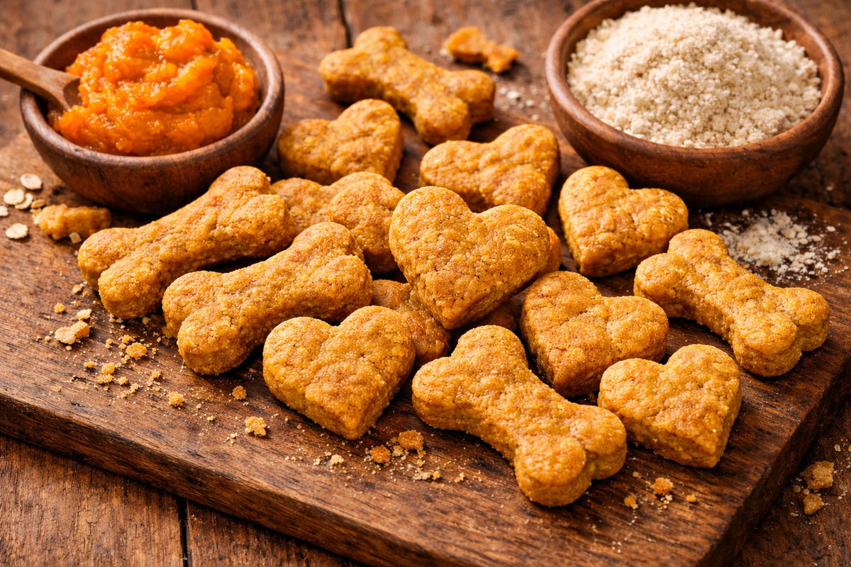 Pumpkin Dog Treats With Almond Flour