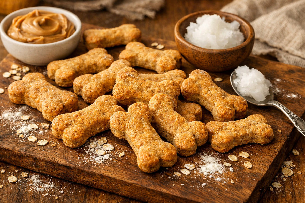 Peanut Butter Coconut Oil And Cinnamon Dog Treats