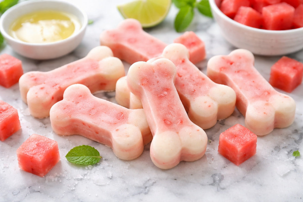 Watermelon Coconut Oil Dog Treats