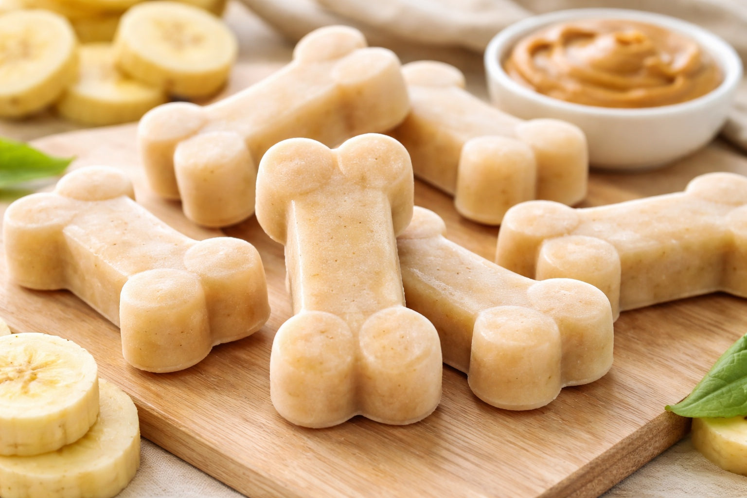 Homemade Frozen Dog Treats With Peanut Butter And Banana