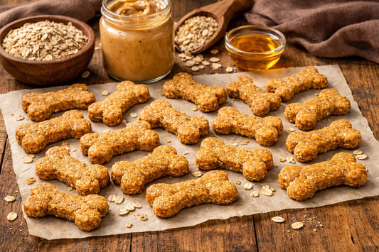 Dog Treats Made With Peanut Butter And Oats