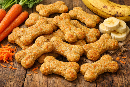 Homemade Carrot And Banana Dog Treats