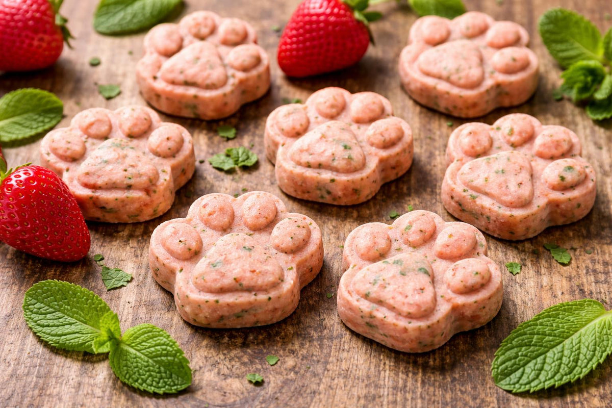 Strawberry And Mint Dog Treats