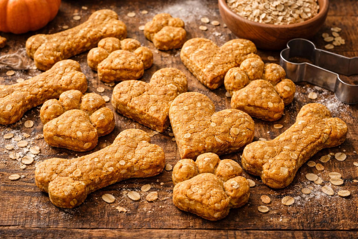 Pumpkin Peanut Butter Dog Treats No Egg