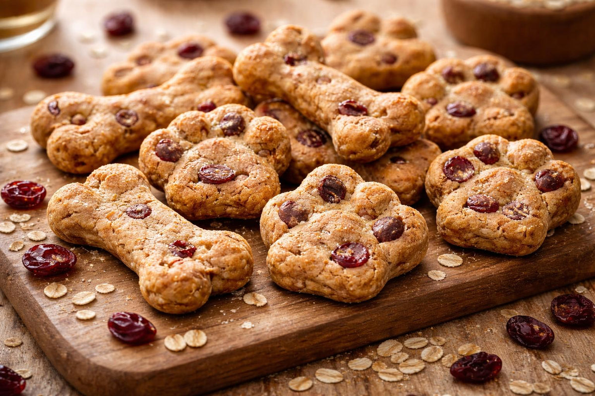 Cranberry Oat Dog Treats