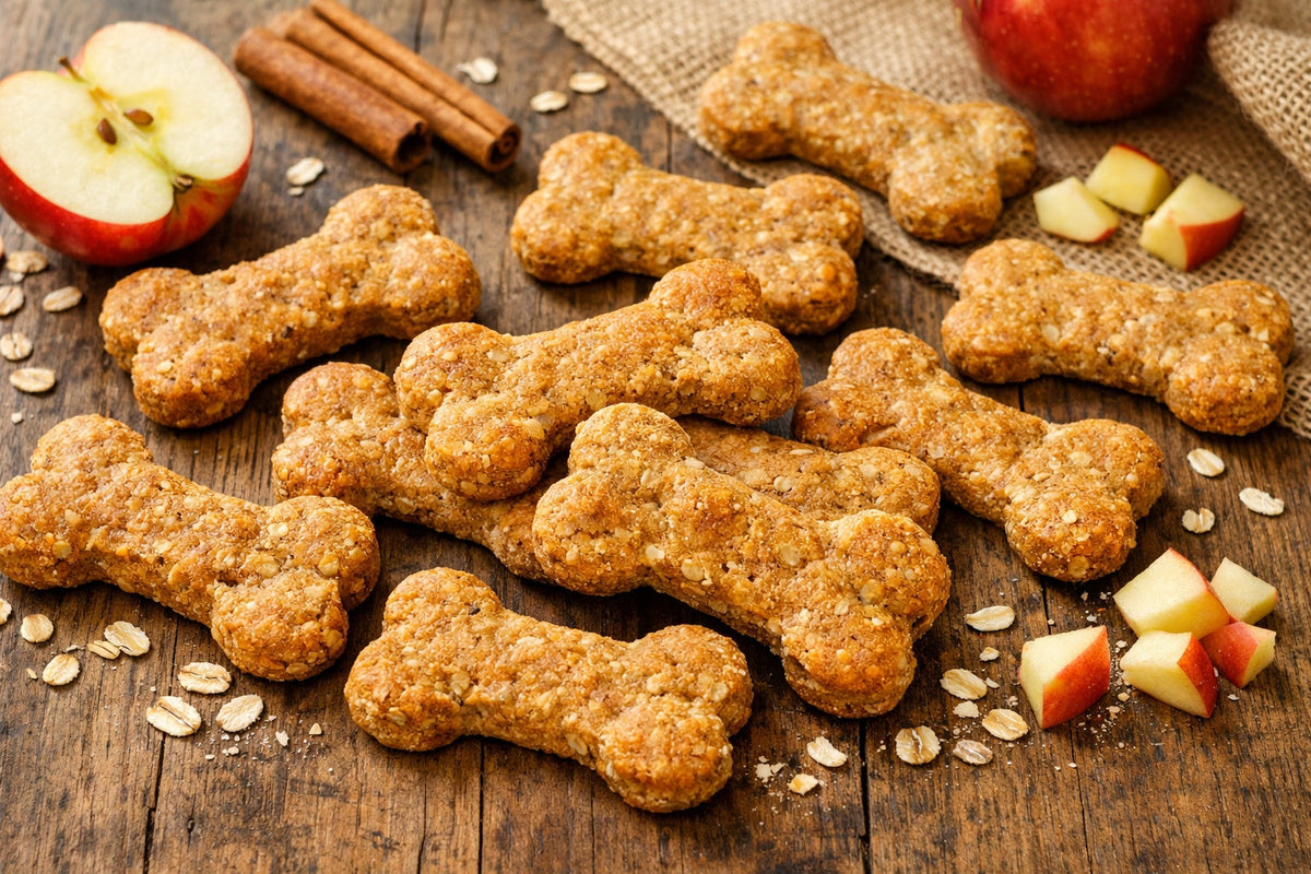 Apple Pie Dog Treats ( Applesauce, Oats & Cinnamon)
