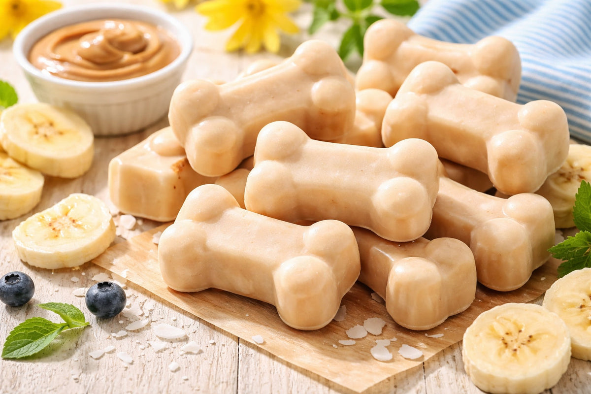 Peanut Butter Banana And Yogurt Dog Ice Cream