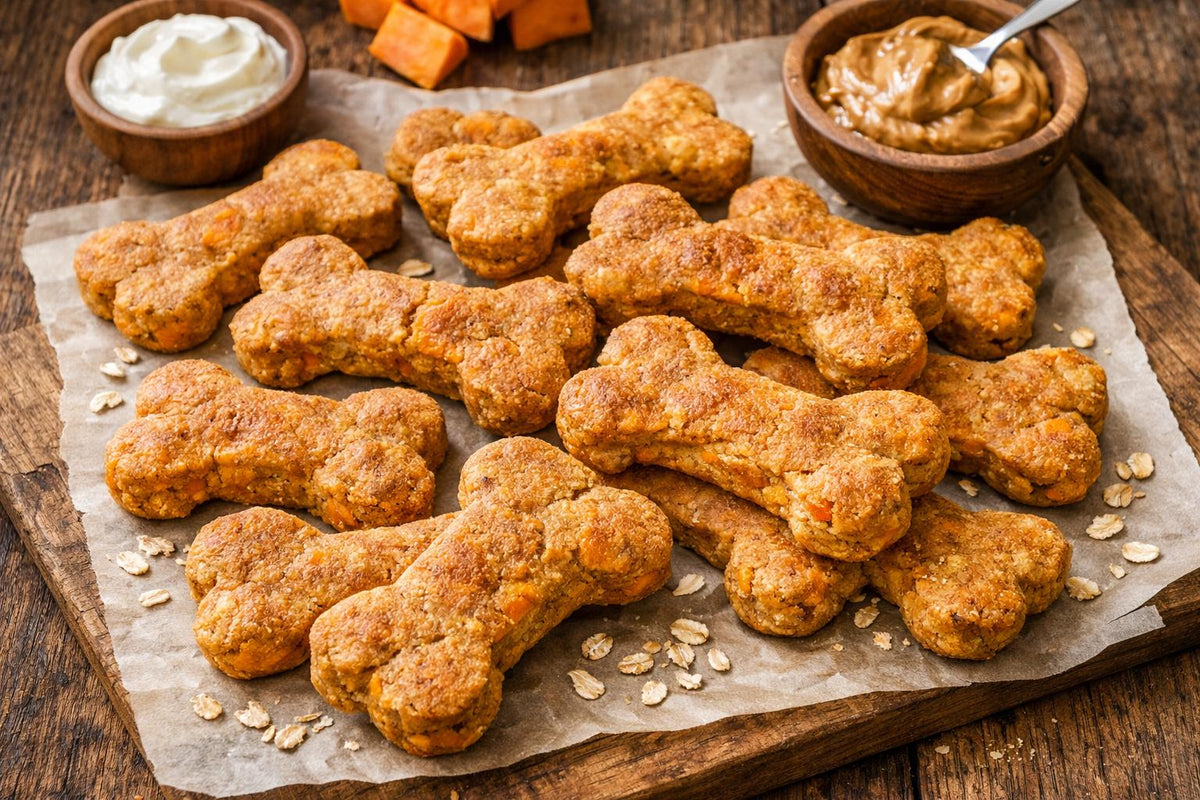 Sweet Potato And Greek Yogurt Dog Treats