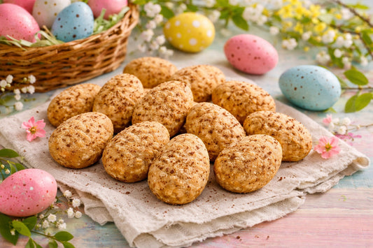 Speckled Peanut Butter Easter Egg Dog Treats