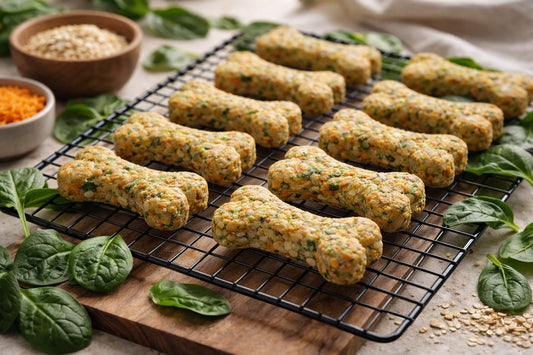 Spinach Apple Carrot Dog Treats