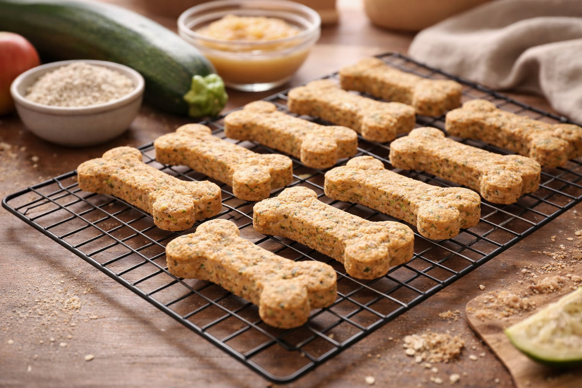 Zucchini Apple Dog Treats