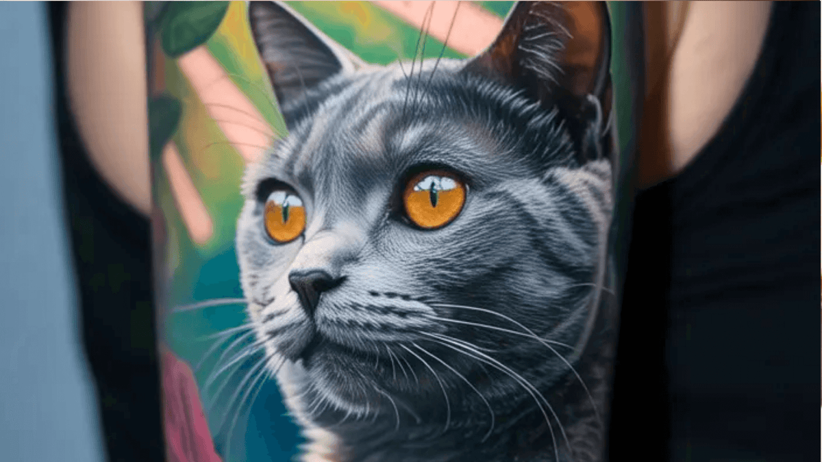 25+ Beautiful  & Emotional Cat Memorial Tattoo Ideas