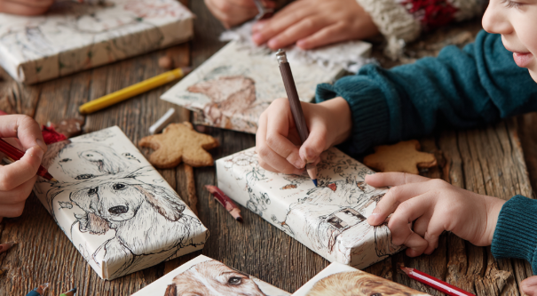 Christmas Dog Treats Drawing