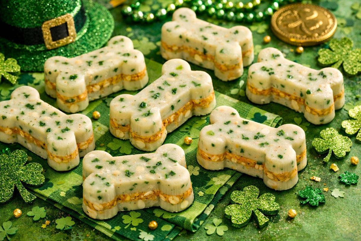 St. Patrick's Day Frozen Healthy Dog Treats