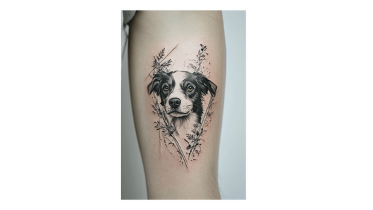 19 Fine Line Dog Memorial Tattoo Ideas
