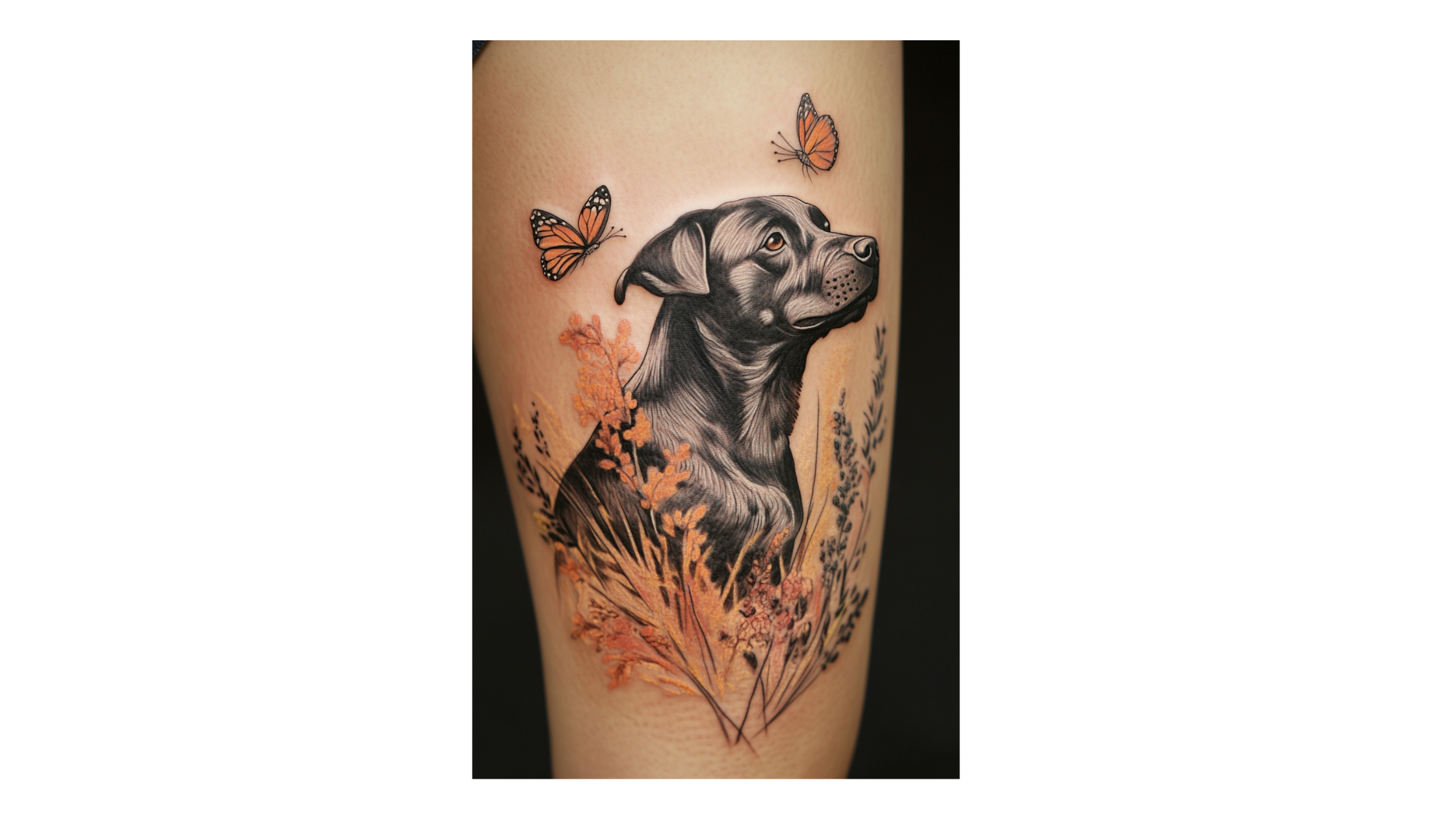 20 Butterfly Dog Memorial Tattoo Ideas