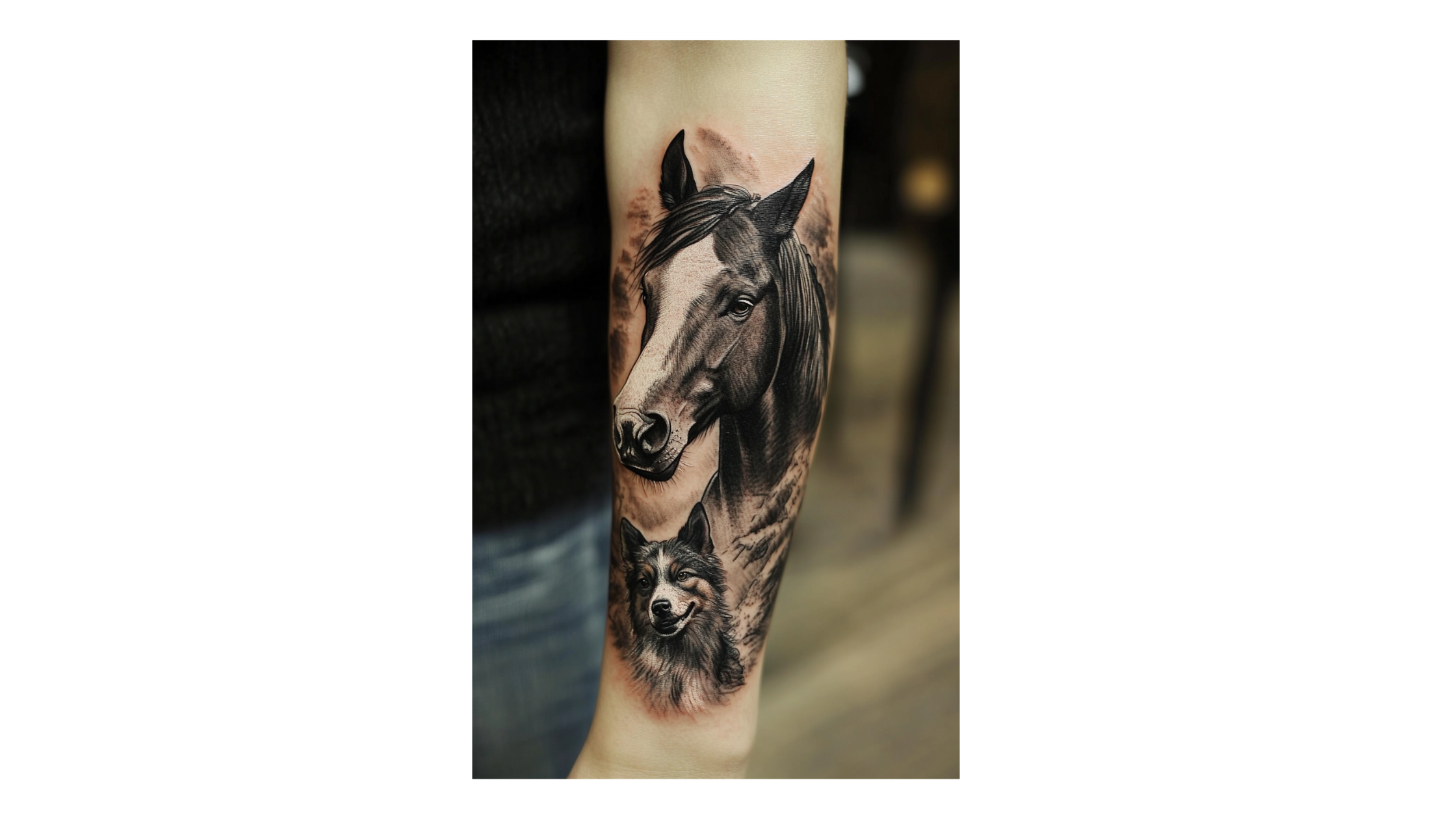 14 Horse and Dog Memorial Tattoo Ideas