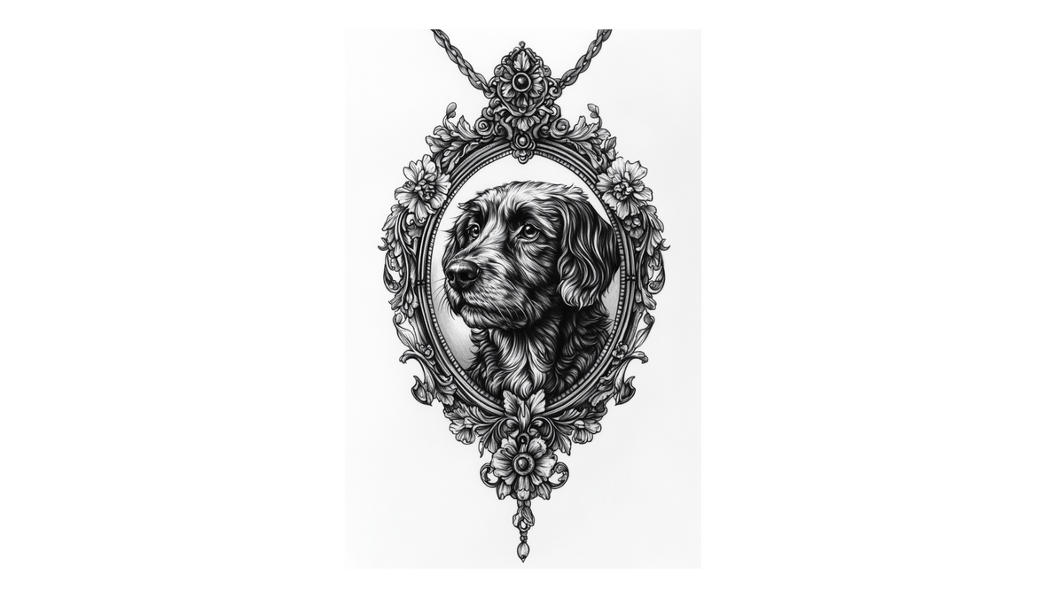 17 Dog Memorial Locket Tattoo Ideas