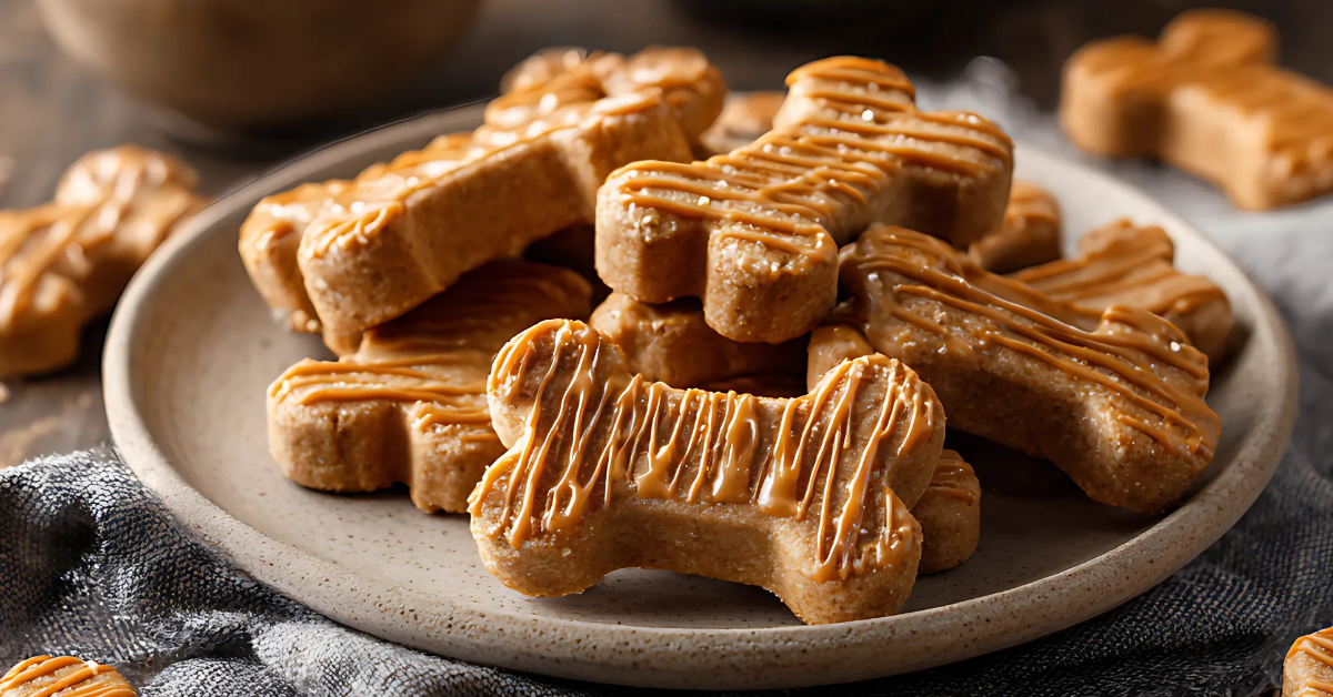 Dog Treats Homemade Easy Peanut Butter and Banana (No Bake)