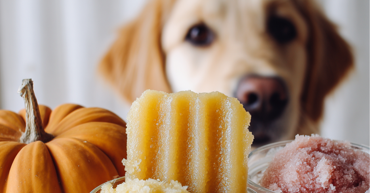 Frozen Pumpkin Applesauce Dog Treats for Hot Summer Days