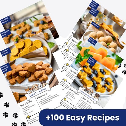 100+ Homemade Dog Treats Cookbook (Digital Download)