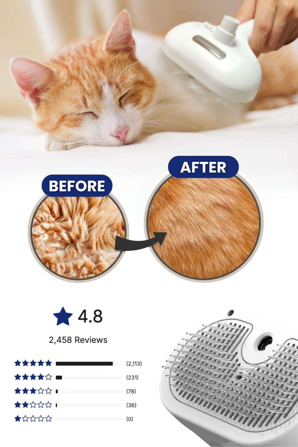FreshFur™ Shower Brush