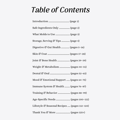 100+ Homemade Dog Treats Cookbook (Digital Download)