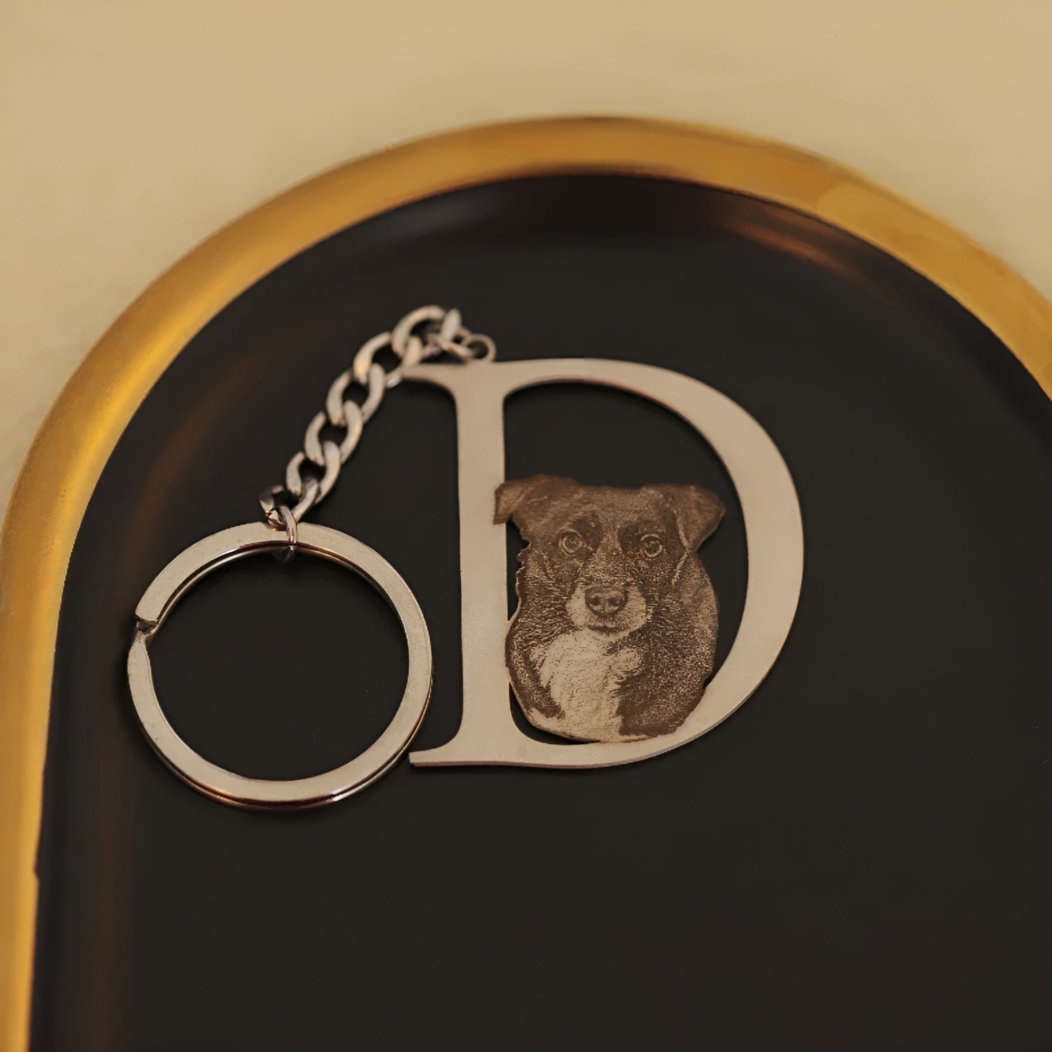 Letter Pet Keychain