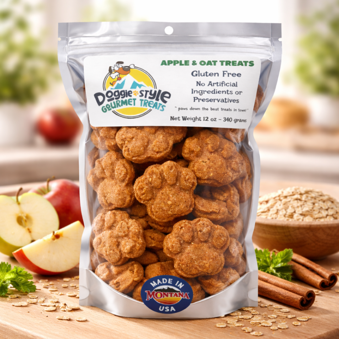 Apple Oat Dog Treats