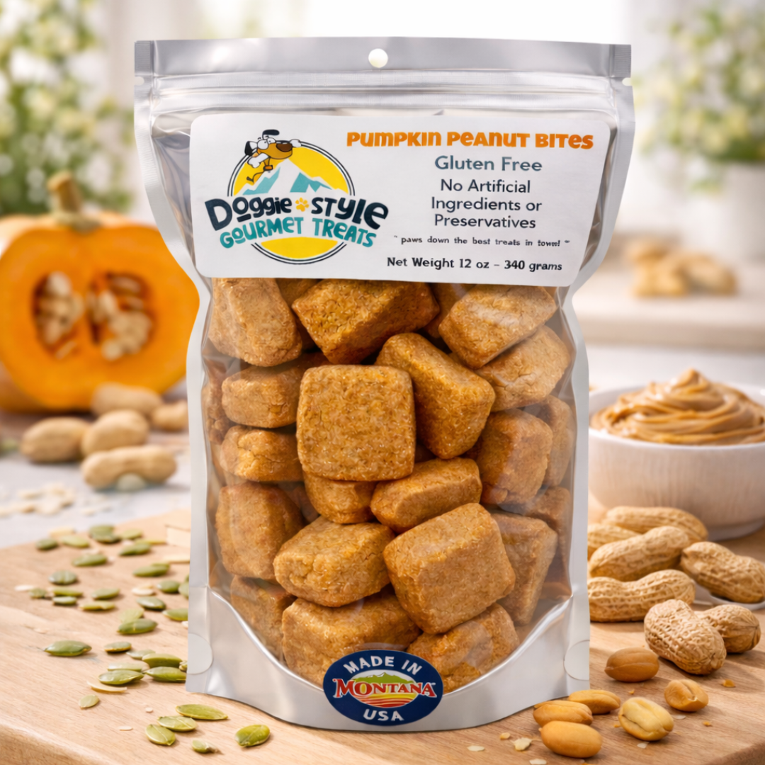 Peanut Butter & Pumpkin Dog Treats