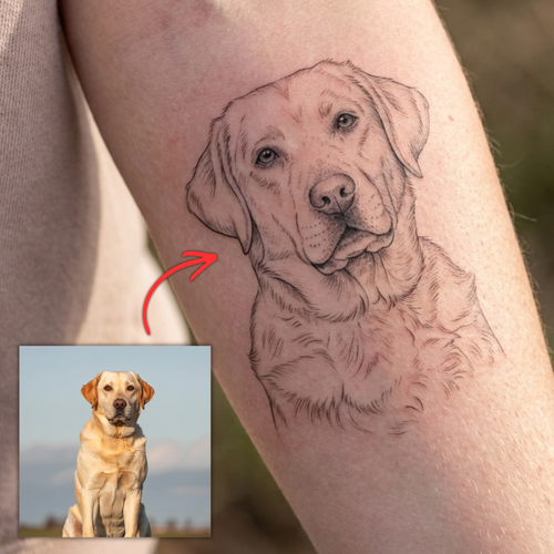 Custom Dog Tattoo Design