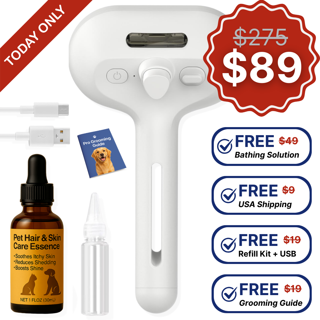 FreshFur™ Shower Brush + Bathing Solution