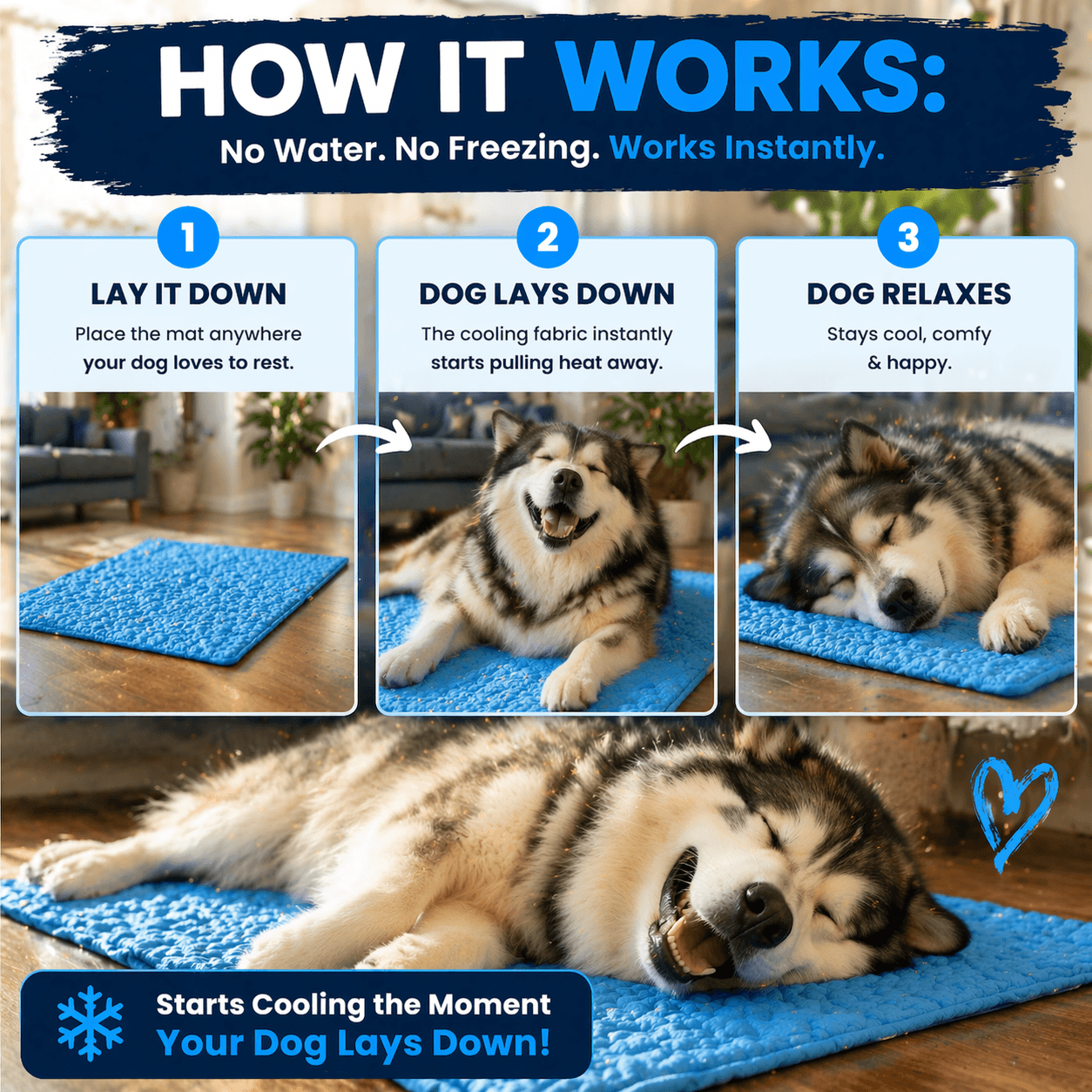 IceSilk™ Dog Cooling Mat
