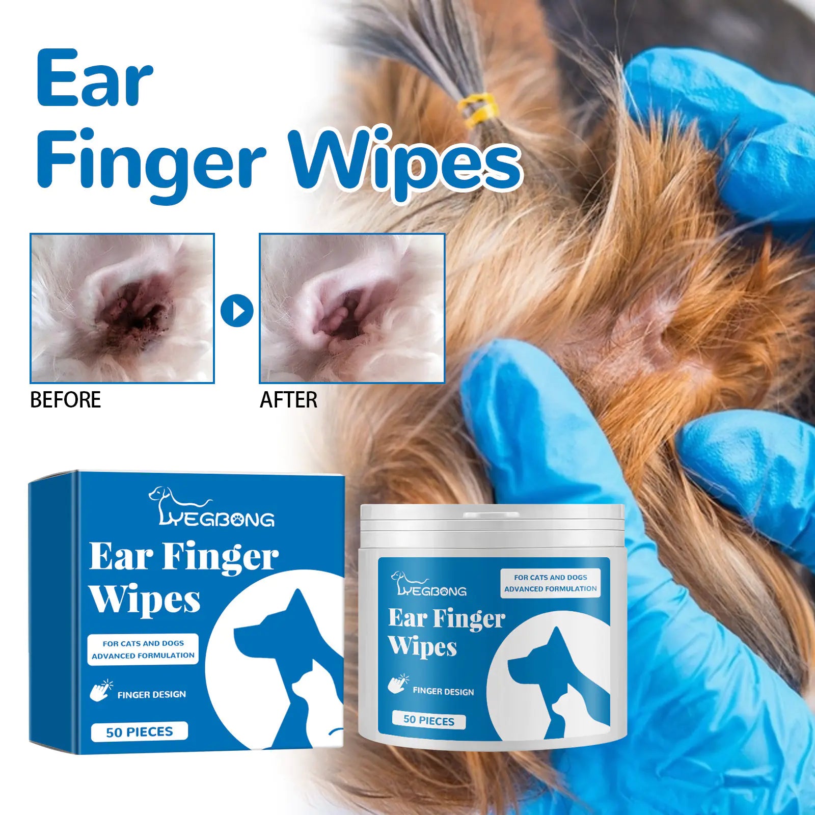 Pet Ear Cleaning Wipes